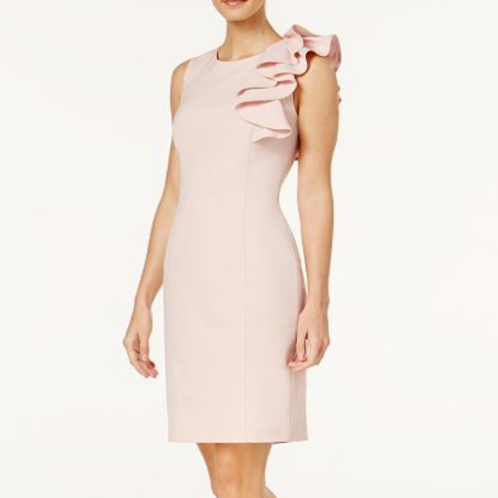 Calvin Klein blush pink dress